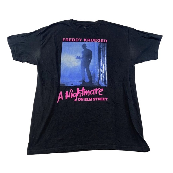 A Nightmare On Elm Street Graphic Tee Thrifted Vintage Style Size L - Picture 1 of 10